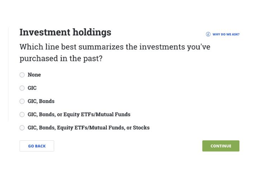 Investment Holdings optimization